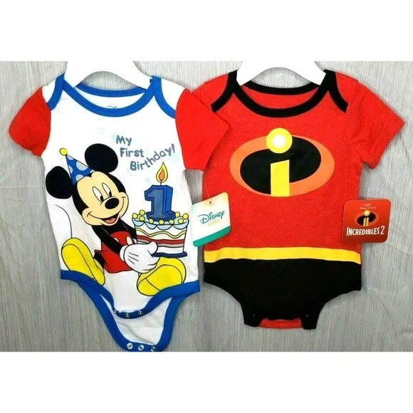 Pair Of Cotton Baby Clothes Incredible Disney Baby 3-6 Month One Piece - Main Image